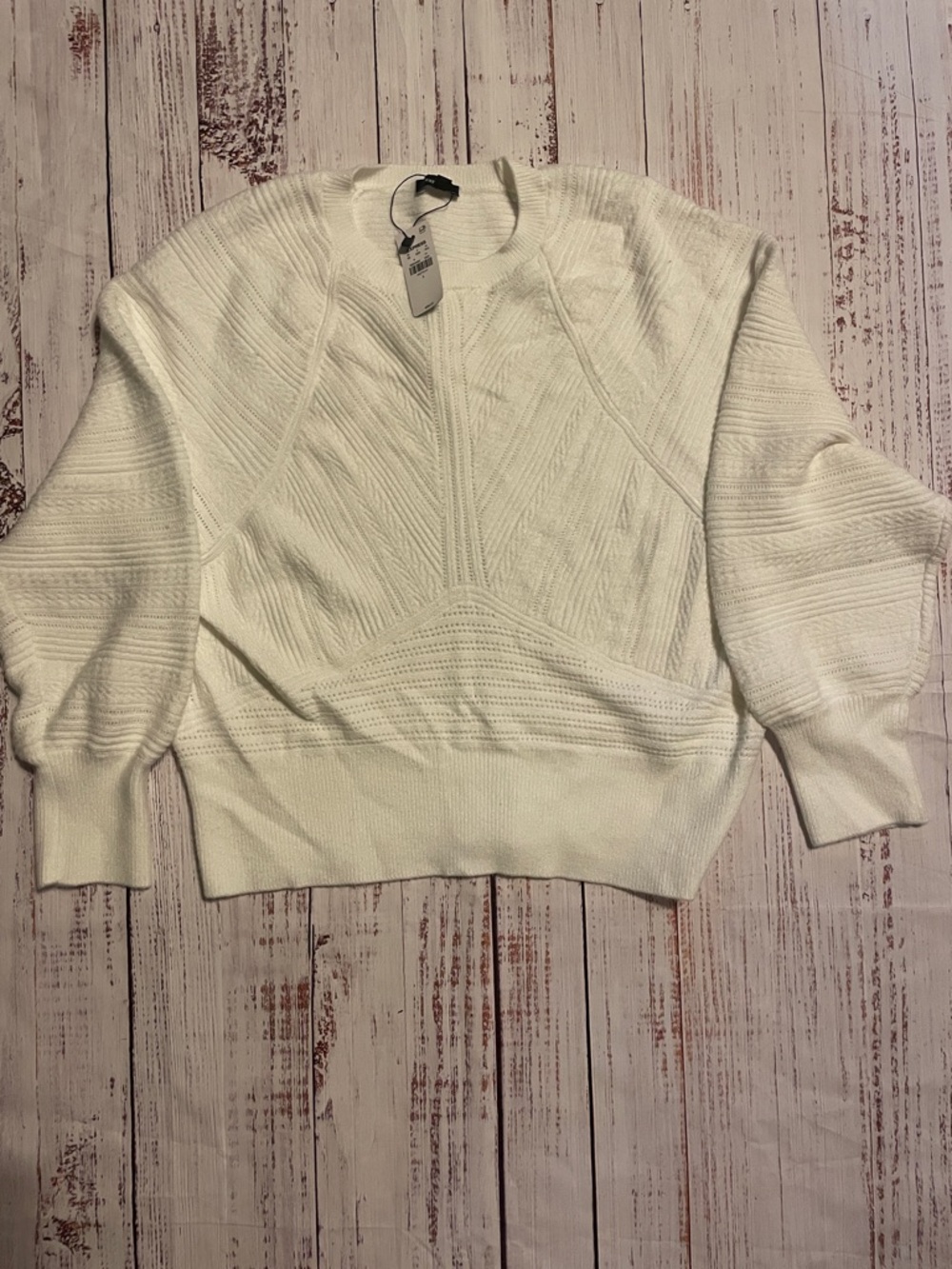 Express women’s white knit sweater
